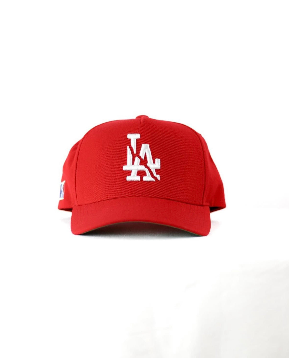 Red LA Dodgers Split Snapback