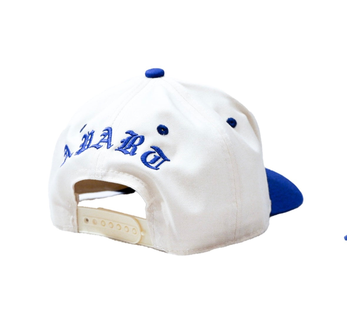 Cream/Blue LA Dodgers Demon/Angel Split Snapback