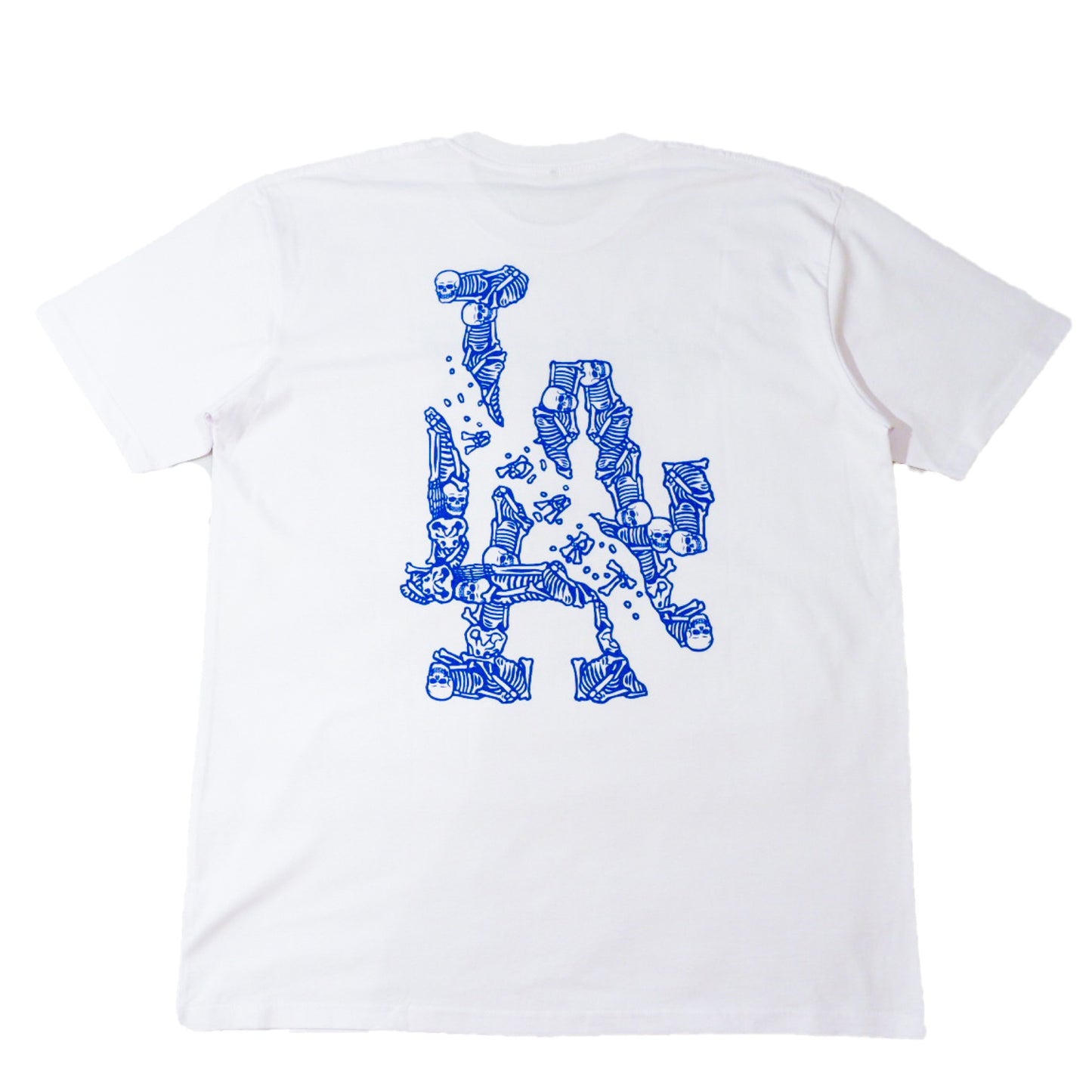 White LA Dodgers Skeleton Tee